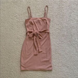 Mura Boutique pink bodycon ribbed dress